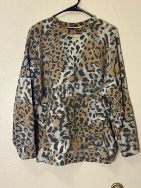 Express Cheetah Print Sweater